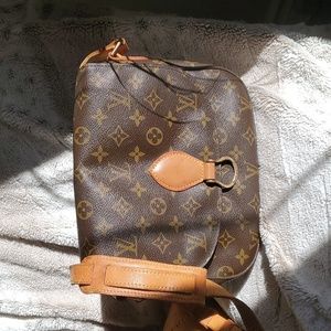 Louis Vuitton Monogram Crossbody Bag in Brown and Tan